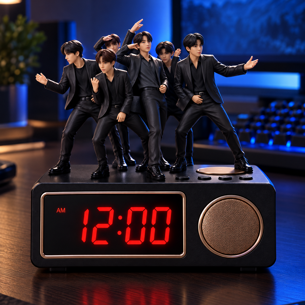 7-Figure Display Digital Alarm Clock – Collector-Style Desk Decor