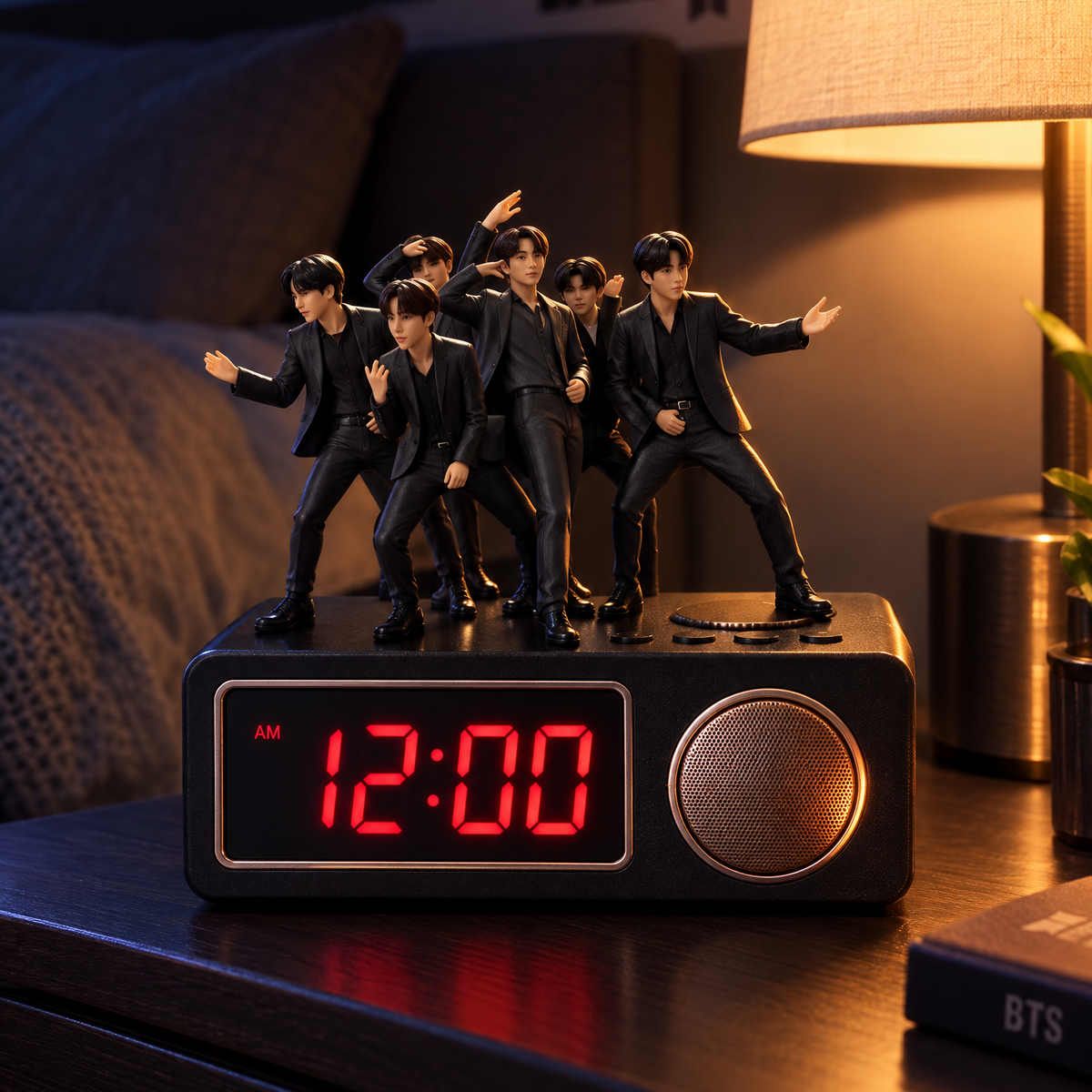 7-Figure Display Digital Alarm Clock – Collector-Style Desk Decor