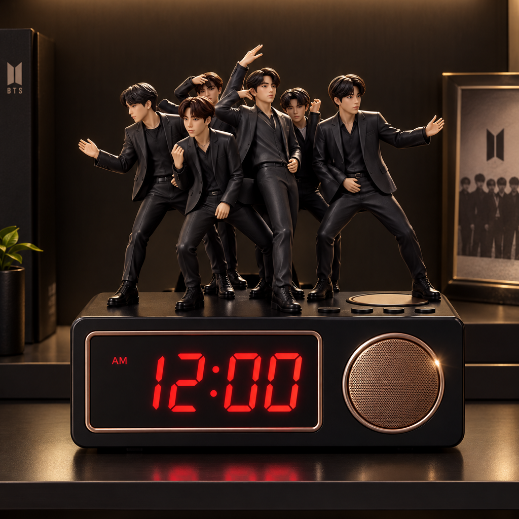 7-Figure Display Digital Alarm Clock – Collector-Style Desk Decor