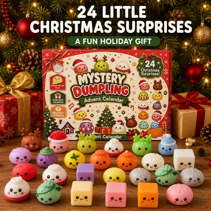2026 Christmas Squishy Advent Calendar - 24 Days Dumpling Squishies Toys