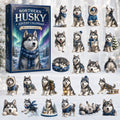 CHRISTMAS KICKOFF 40% OFF - Northern Husky Advent Calendar 2026 - 24-Day Festive Countdown, Acrylic Charms Blind Box - Gift For Husky Lovers