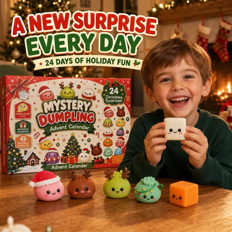 2026 Christmas Squishy Advent Calendar - 24 Days Dumpling Squishies Toys