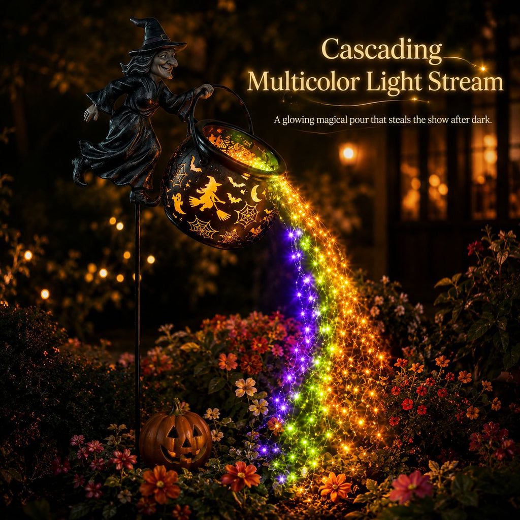 OFF Halloween Witch Cauldron Garden Light