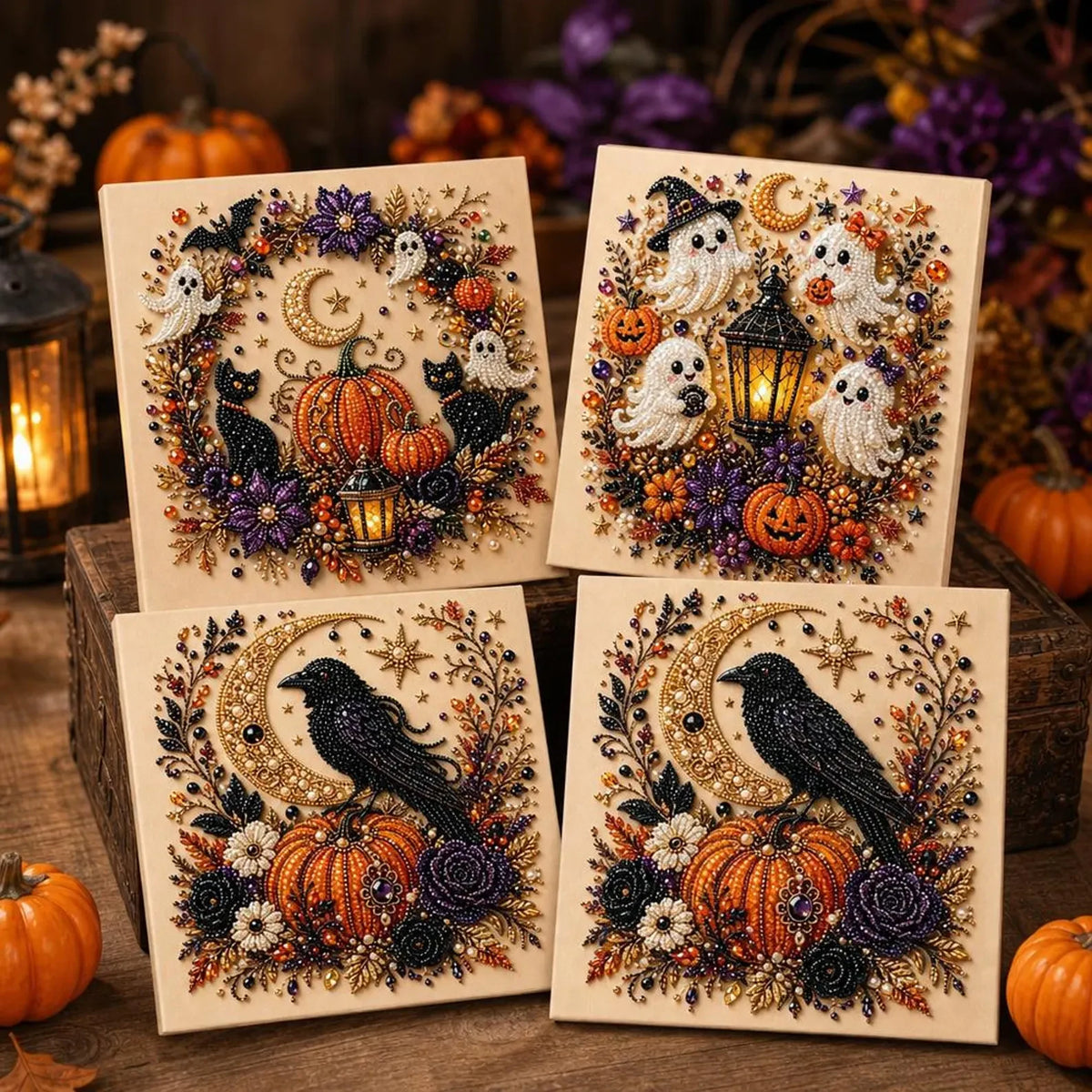 Halloween Pearl Art DIY Kit - Crow